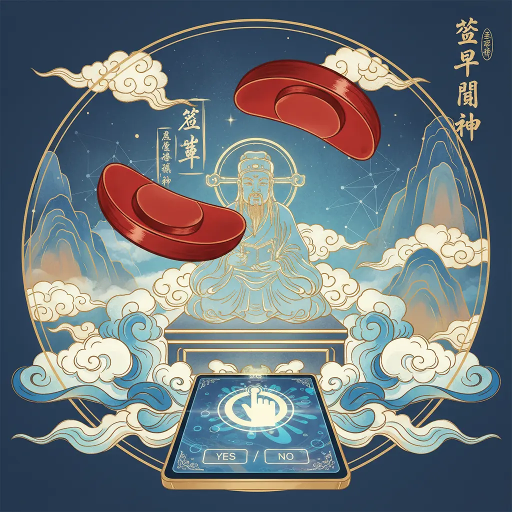 道教問神 - 筊杯