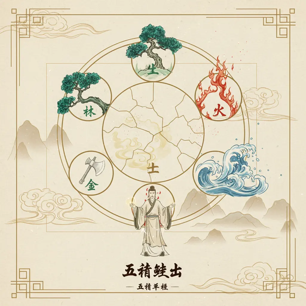 五行平衡 - 五行缺土